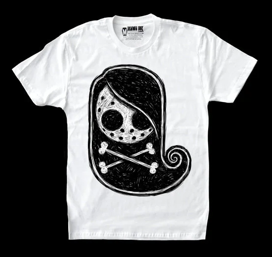 Men's gym performance office wear shirt-Tokyo Crossbones Men White Tshirt