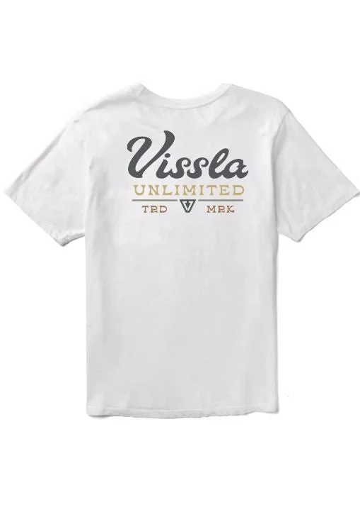 Men's embroidered t-shirt-Vissla Men's T-Shirts Short Sleeve