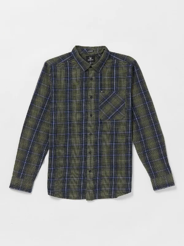 Men's sporty casual wear shirt-Heavy Twills Long Sleeve Flannel - Old Mill