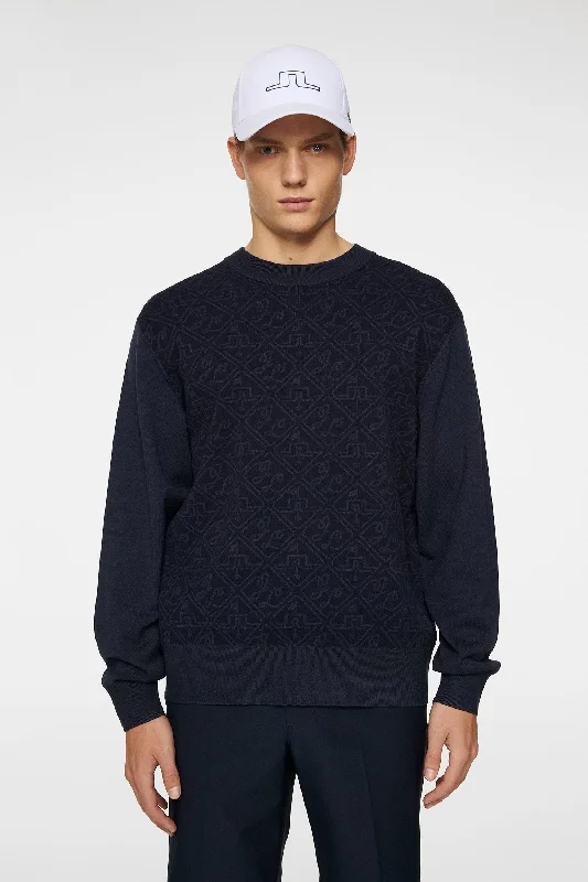 Men's linen sweater-Finn Jacquard Sweater