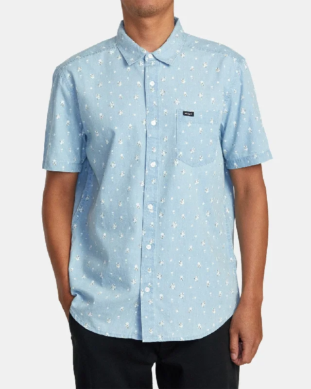 Men's relaxed fit travel shirt-RVCA Short Sleeve Men's Woven Shirts