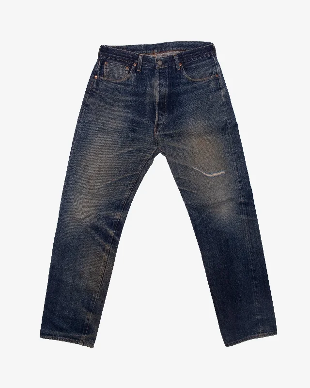 Men's modern office pants-Japanese Repro Denim Jeans, Levi's Brand, Selvedge Denim - 36" x 36"