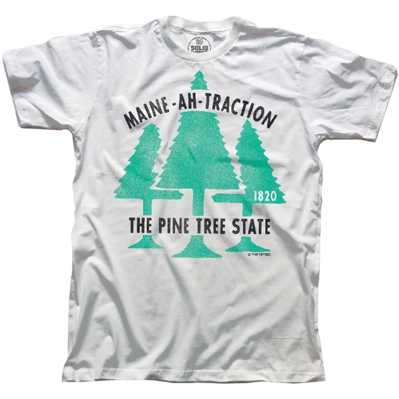 Men's minimalist t-shirt-Maine Attraction T-Shirt