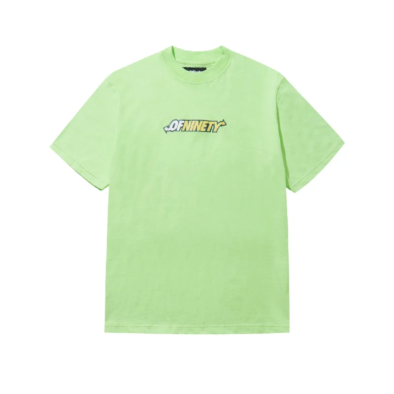 Men's activewear t-shirt-Ofninety Way - Lime