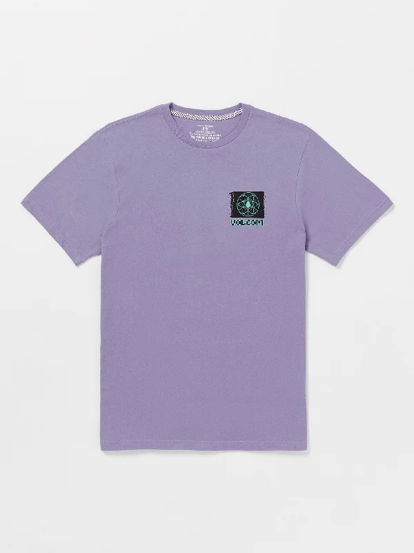 Men's avant-garde t-shirt-Proto Short Sleeve Tee - Purple Haze