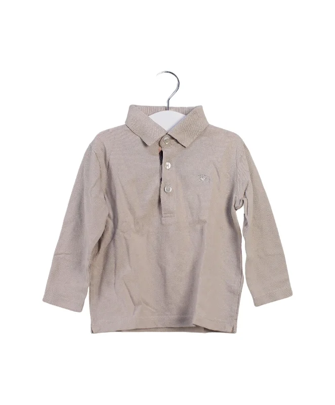 Men's adaptable sport polo shirt-Burberry Long Sleeve Polo 2T