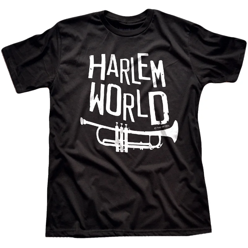 Men's avant-garde t-shirt-Harlem World T-Shirt