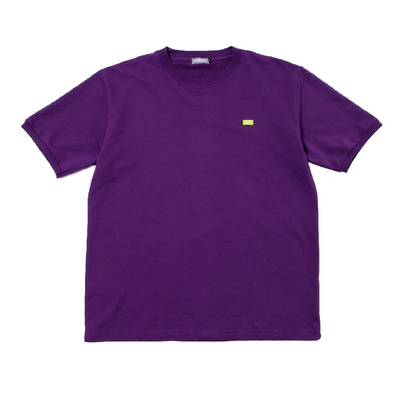 Men's bold pattern t-shirt-Classic Box - Purple