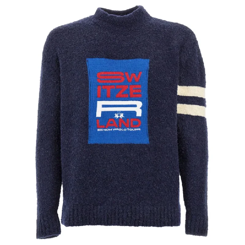 Men's winter sweater-La Martina Polyamide Men's Sweater