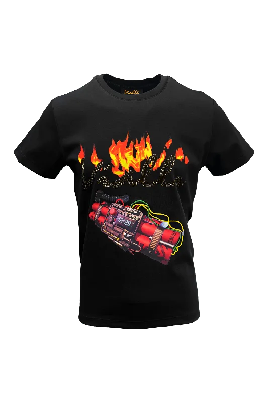 Men's avant-garde t-shirt-Inflame T-Shrit*