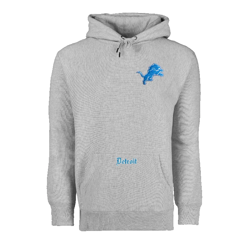 Men's gym-ready fleece hoodie-Detroit Lions Fireside Hoodie