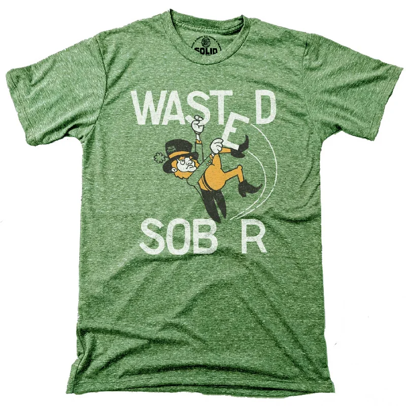 Men's inspiring graphic t-shirt-Wasted Leprechaun T-shirt