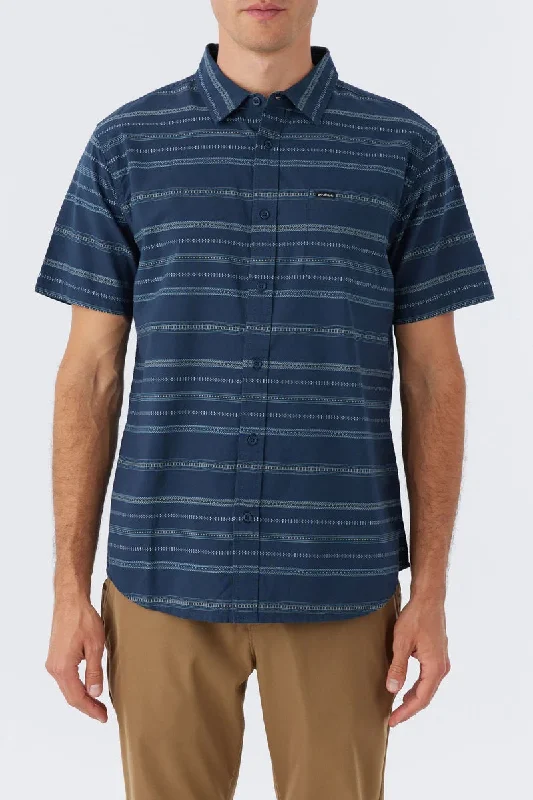 Men's summer gym wear shirt-Seafaring Stripe Standard Shirt