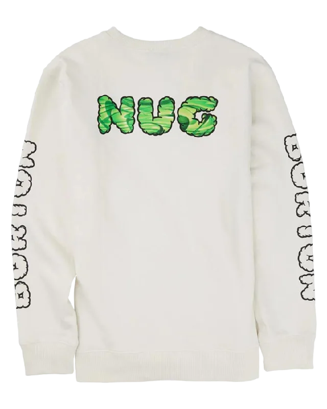 Men's eco-friendly sweatshirt-Burton 2011 Nug Crew - Stout White