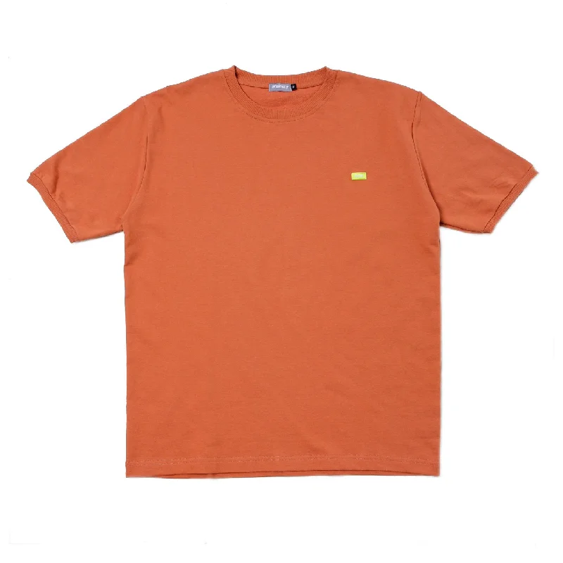 Men's casual fit t-shirt-Classic Box - Orange