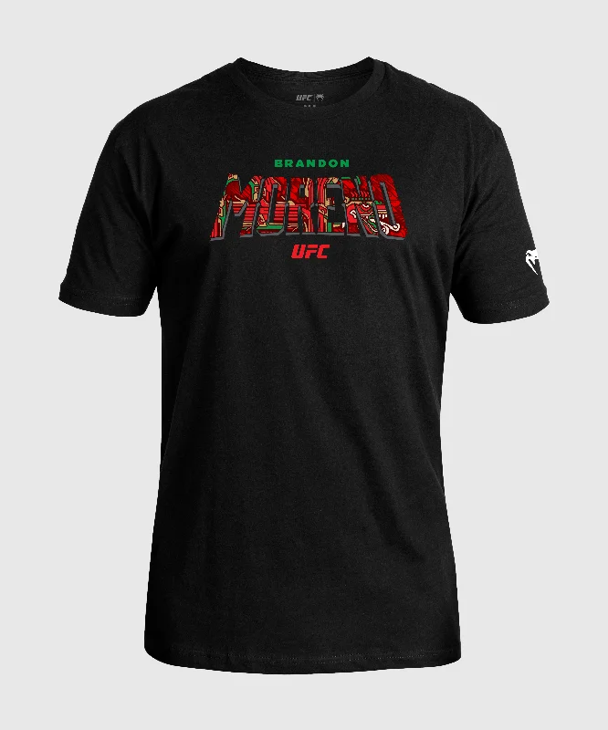 Men's artisanal t-shirt-Men's UFC Unrivaled by Venum Black Brandon Moreno T-Shirt