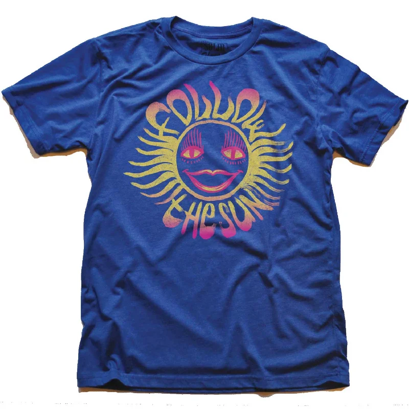 Men's inspiring graphic t-shirt-Follow the Sun T-shirt