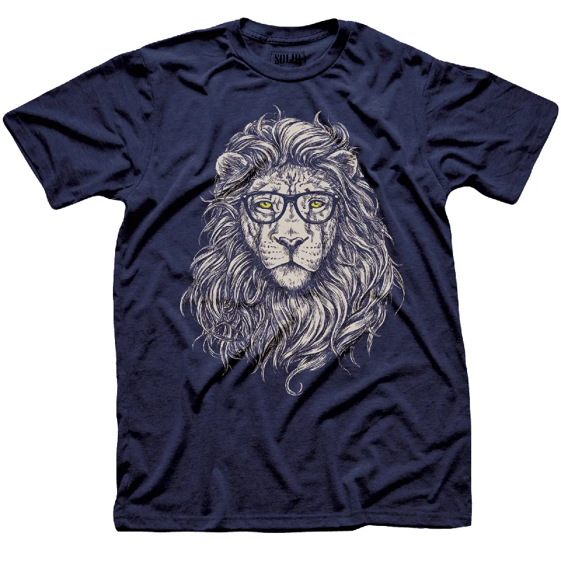 Men's jogger fit t-shirt-Wise Lion T-Shirt