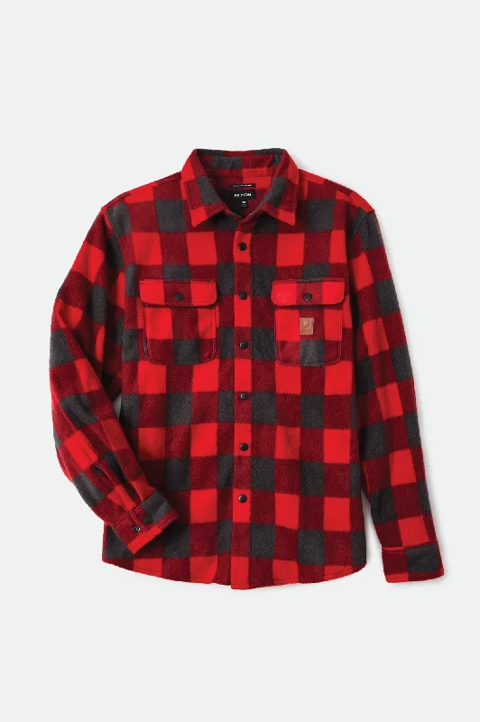 Charcoal Grey Plaid / Red