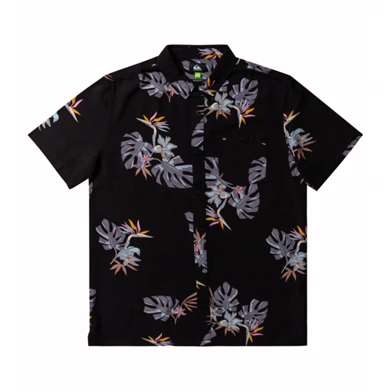 Men's cooling travel wear shirt-The Floral S/S Shirt