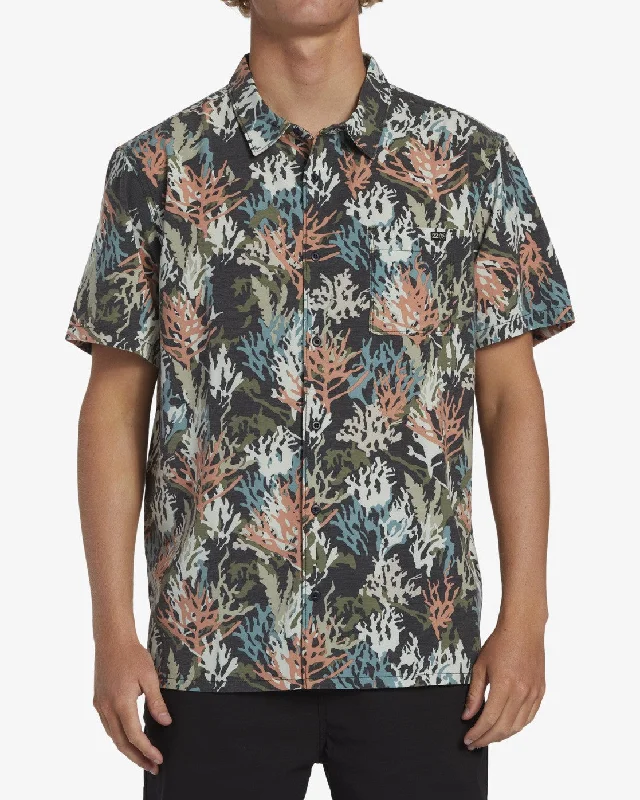 Men's high-performance office wear shirt-Billabong Short Sleeve Men's Woven Shirts