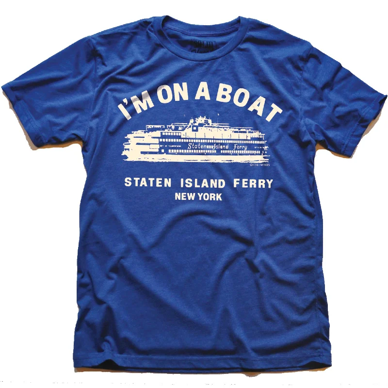 Men's inspiring graphic t-shirt-I'm On A Boat T-Shirt