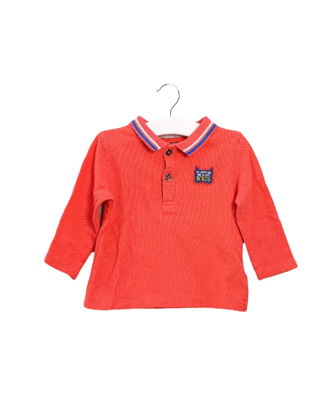 Men's summer travel polo shirt-La Compagnie des Petits Long Sleeve Polo 18M