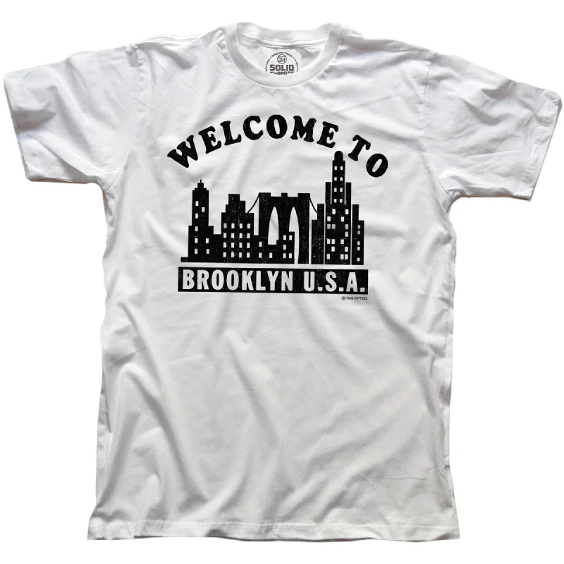 Men's hypoallergenic t-shirt-Welcome To Brooklyn T-Shirt