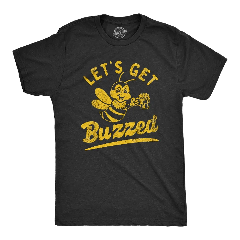 Men's biodegradable t-shirt-Lets Get Buzzed Men's T Shirt