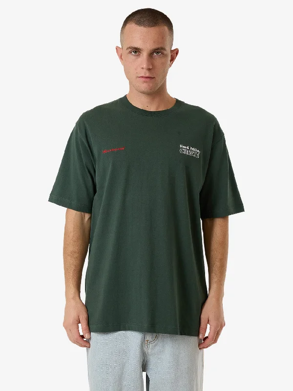 Men's jogger fit t-shirt-HYC Demo Oversize Fit Tee - Jungle Green