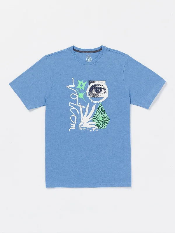 Men's ethical fashion t-shirt-Visualizer Short Sleeve Tee - Blue Bird Heather