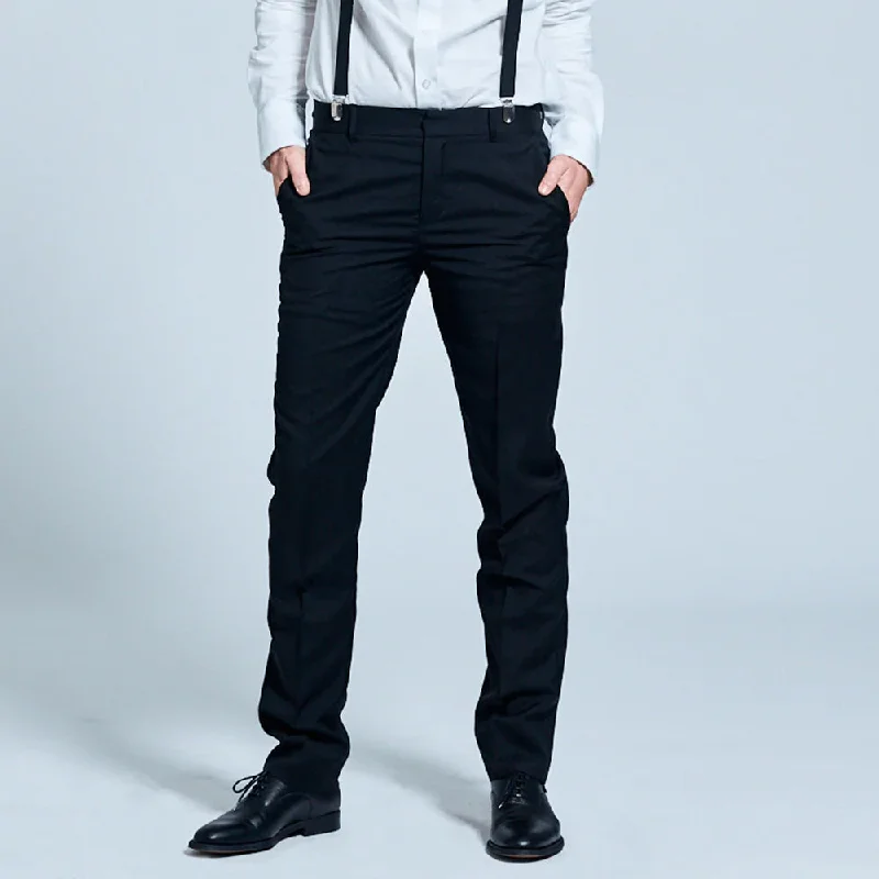 Men's sporty travel pants-The Georgie Black Dress Pants