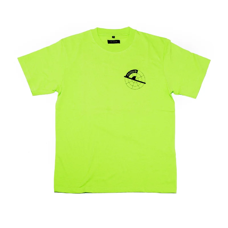 Men's jogger fit t-shirt-Unsettled 2 - Lime Green