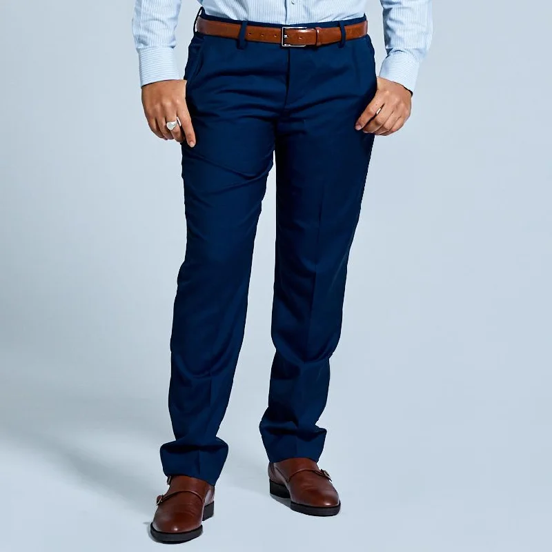 Men's summer casual pants-The Georgie Navy Dress Pants