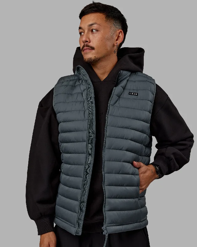 Men's sporty raincoat-All Day Puffer Vest - Storm