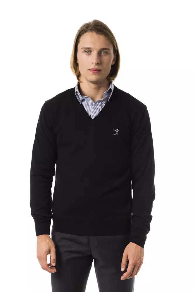 Men's casual knit sweater-Uominitaliani Wool Men Men's Sweater