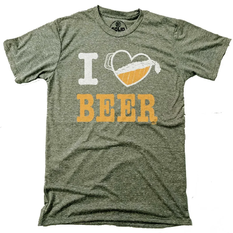 Men's ethical fashion t-shirt-I Heart Beer T-shirt