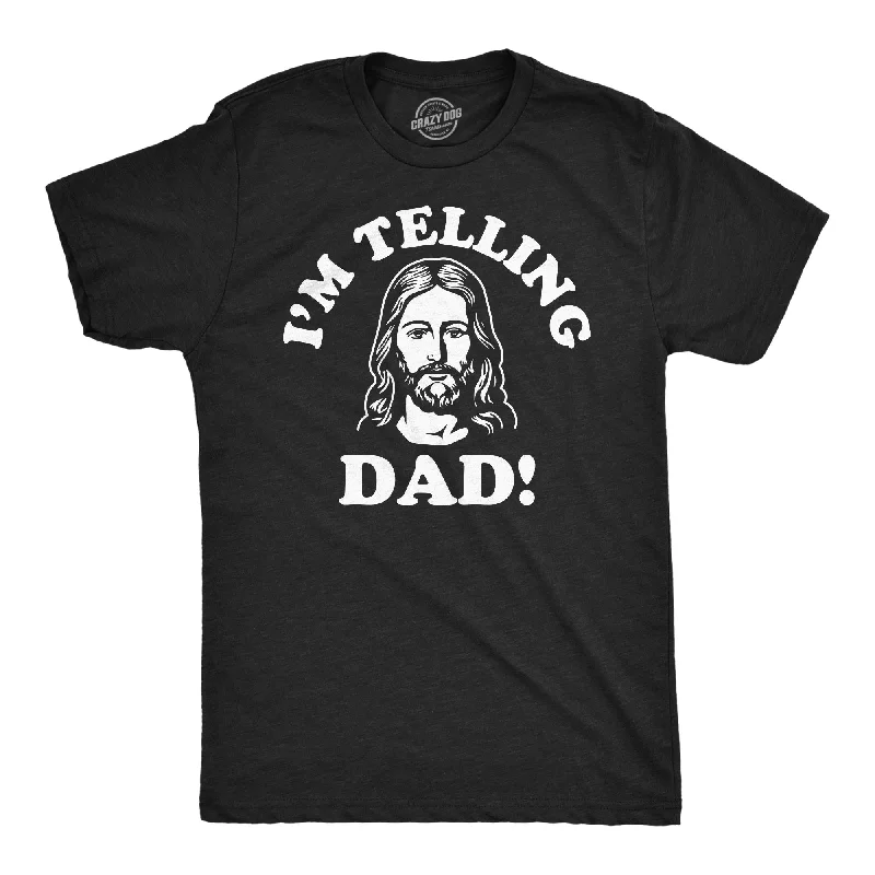 Men's activewear t-shirt-Im Telling Dad Men's T Shirt