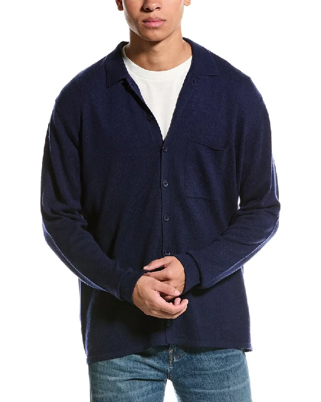 Men's classic sweatshirt-Brodie Cashmere Wool & Cashmere-Blend Jamie Shirt Jacket