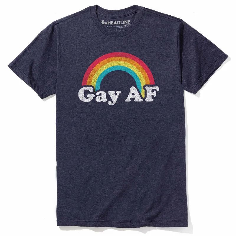 Men's ethical fashion t-shirt-Gay AF T-Shirt