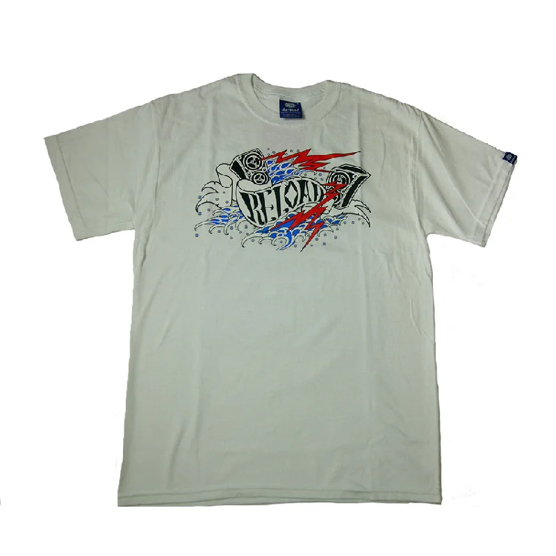 Men's outdoor adventure t-shirt-Reload - Aerosoul X The 27 Life Daisuke Sakaguchi (White)