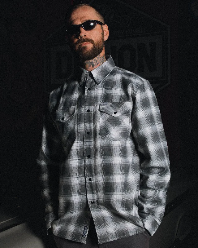 Men's gym-ready travel shirt-Social Distortion MLM Flannel