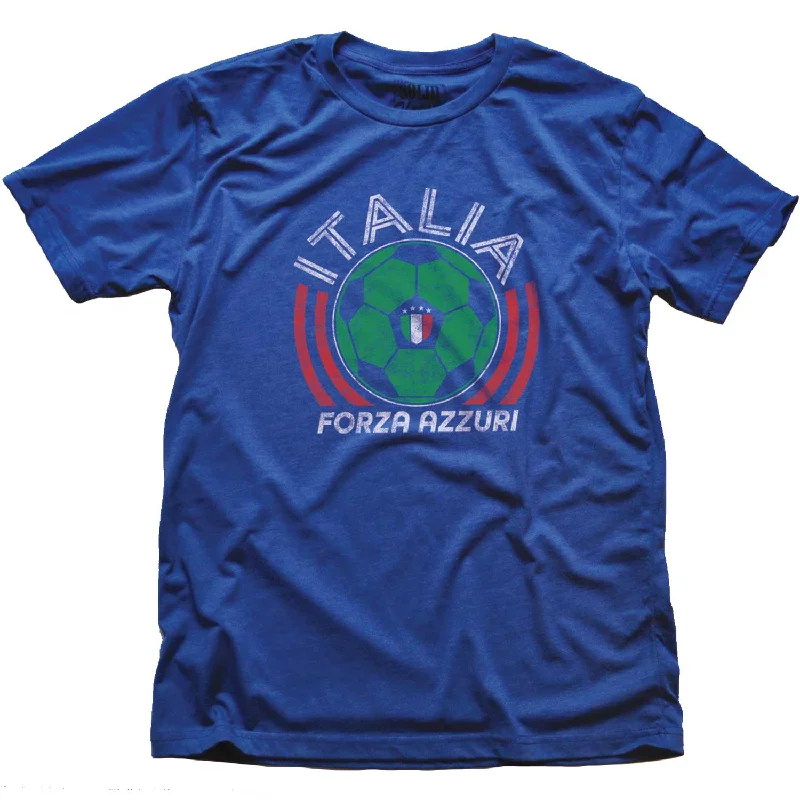 Men's bold pattern t-shirt-Italy National Soccer Team T-shirt