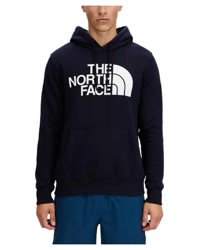 Men's sustainable outdoor hoodie-The North Face Men's Half Dome Pullover Hoodie - TNF Black / TNF White