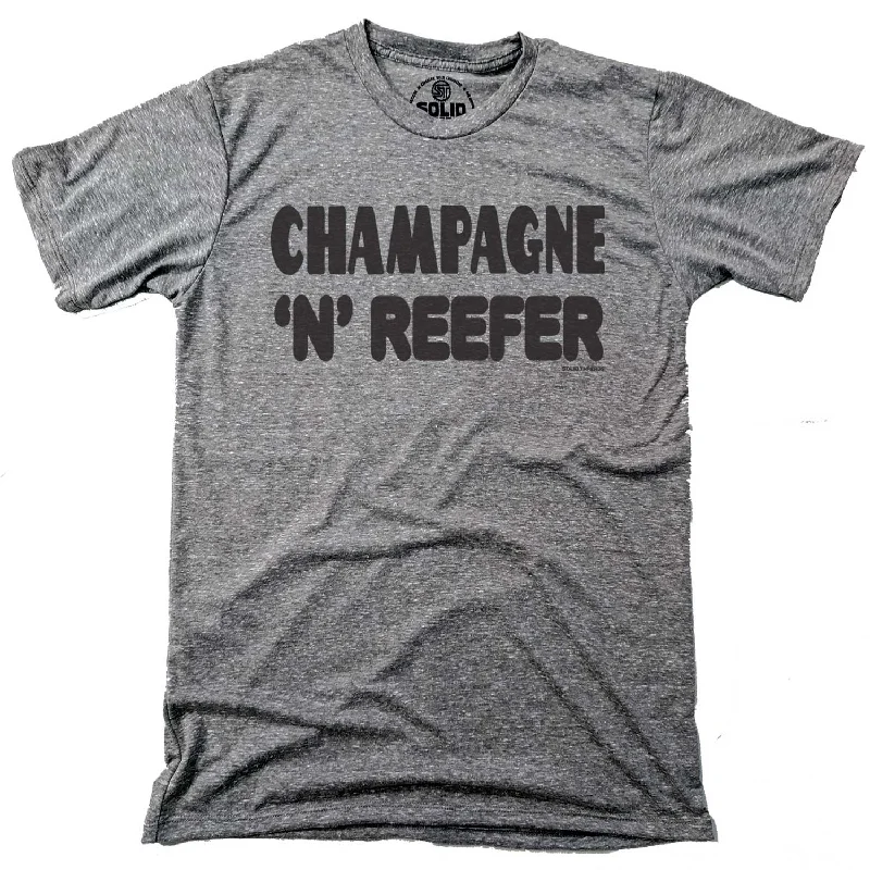 Men's embroidered t-shirt-Champagne & Reefer T-shirt