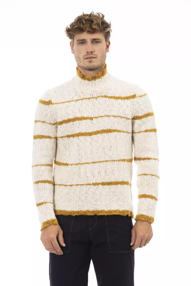 Men's anti-odor sweater-Alpha Studio Acetate Men Men's Sweater