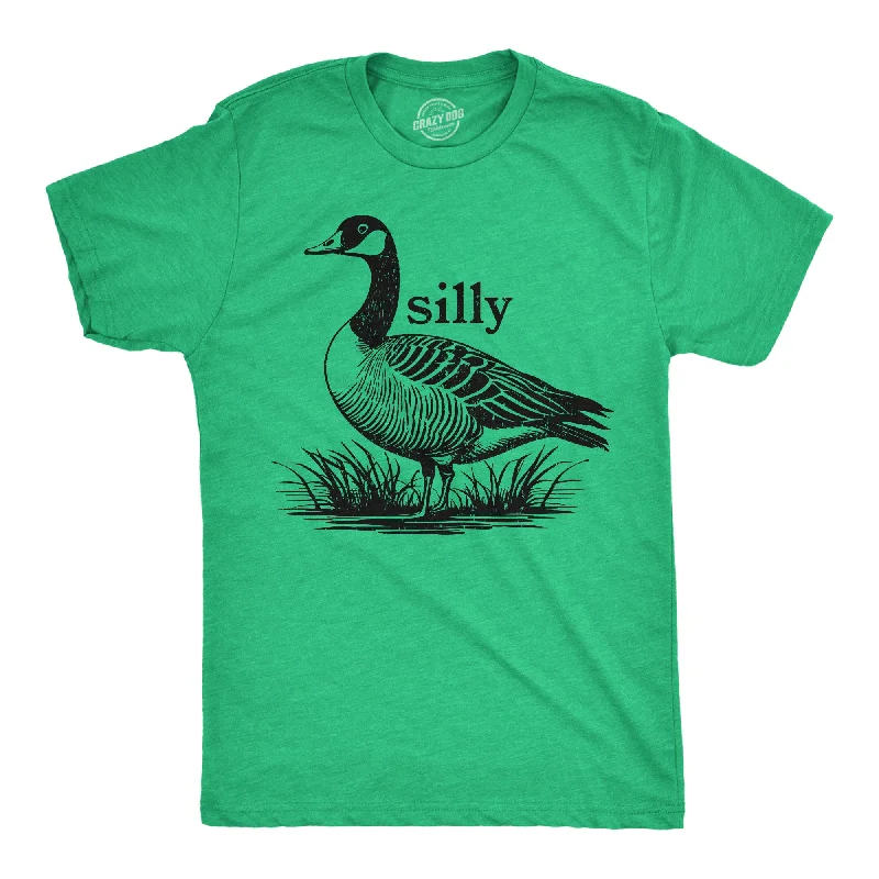 Men's outdoor adventure t-shirt-Silly Goose Men's T Shirt