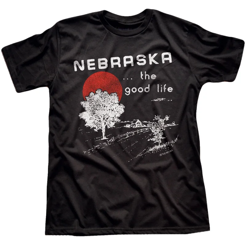 Men's luxury blend t-shirt-Nebraska Good Life T-Shirt