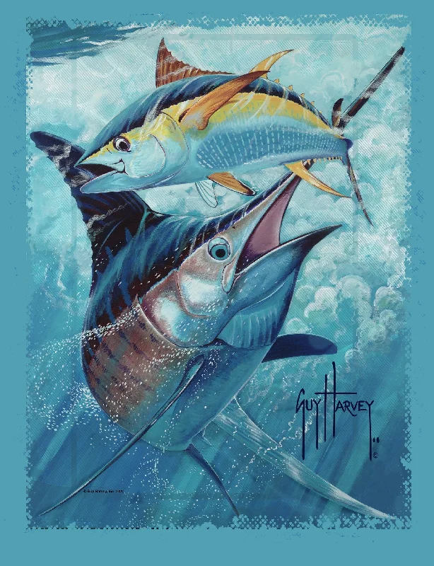 Men's casual fit t-shirt-Guy Harvey Men's T-Shirts Short Sleeve