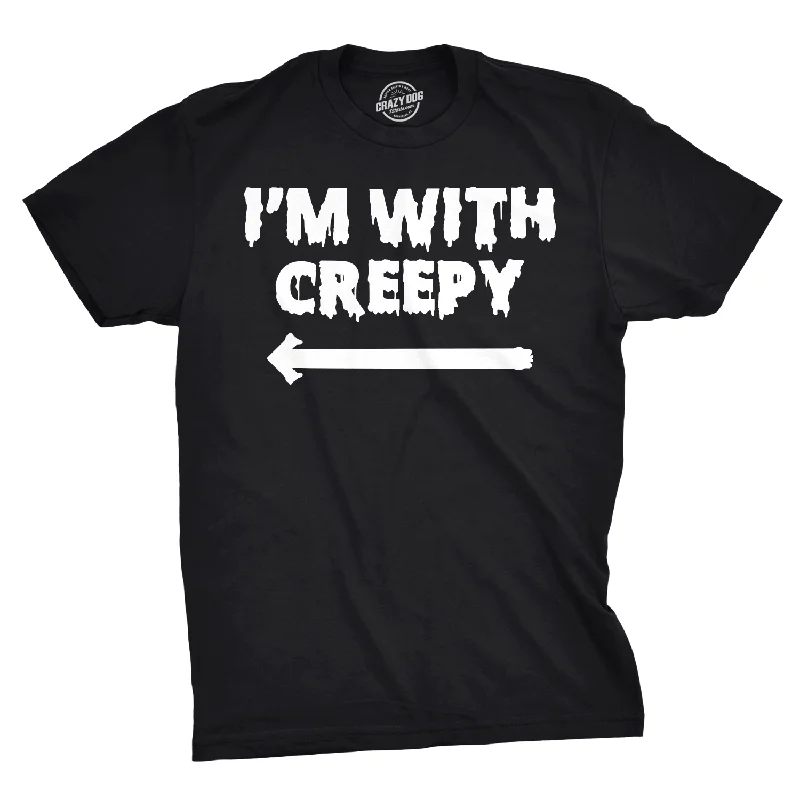 Men's beach-ready t-shirt-I'm With Creepy Men's T Shirt